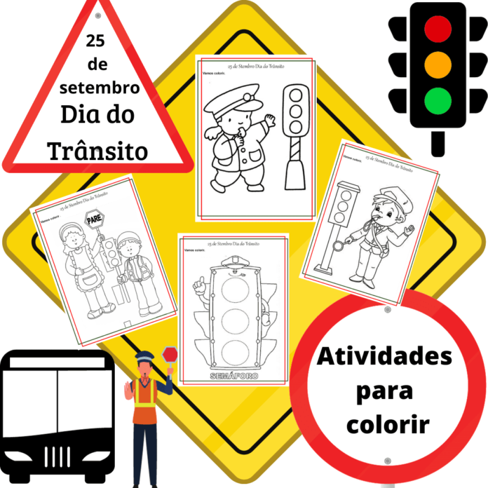 Atividades do Dia do Trânsito para imprimir