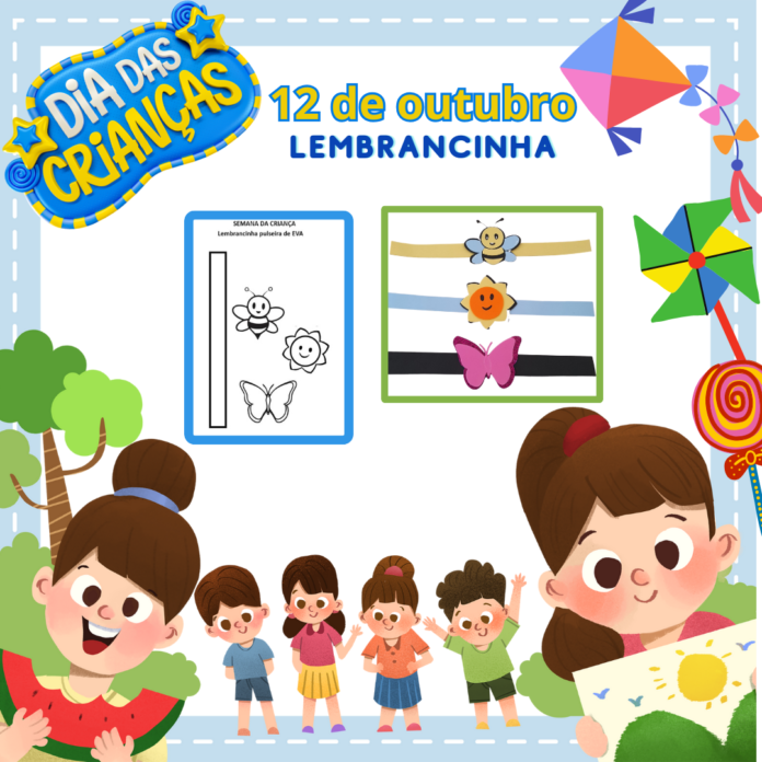 Lembrancinha Dia das Crianças em EVA