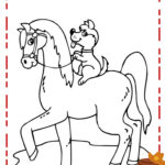desenho de cavalo para colorir