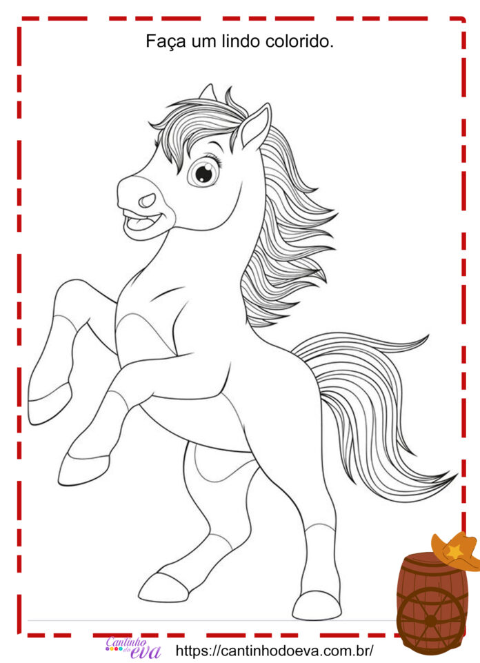 desenho de cavalo para colorir