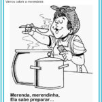 7 atividades para Colorir Dia da Merendeira