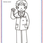 Desenho para colorir Dia do Médico