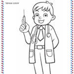Desenho para colorir Dia do Médico