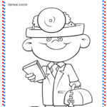 Desenho para colorir Dia do Médico
