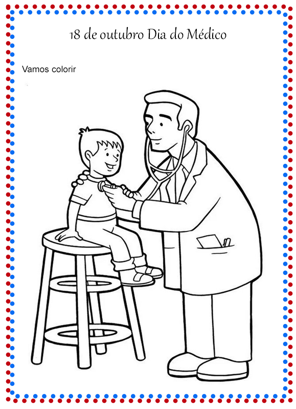 Desenho Médica para colorir