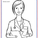 Desenho para colorir Dia do Médico
