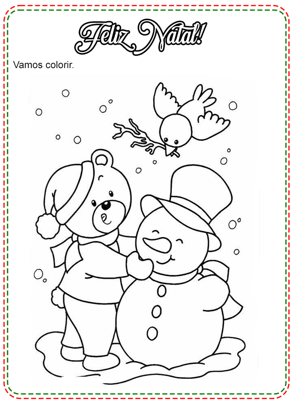 Desenhos de Natal para colorir
