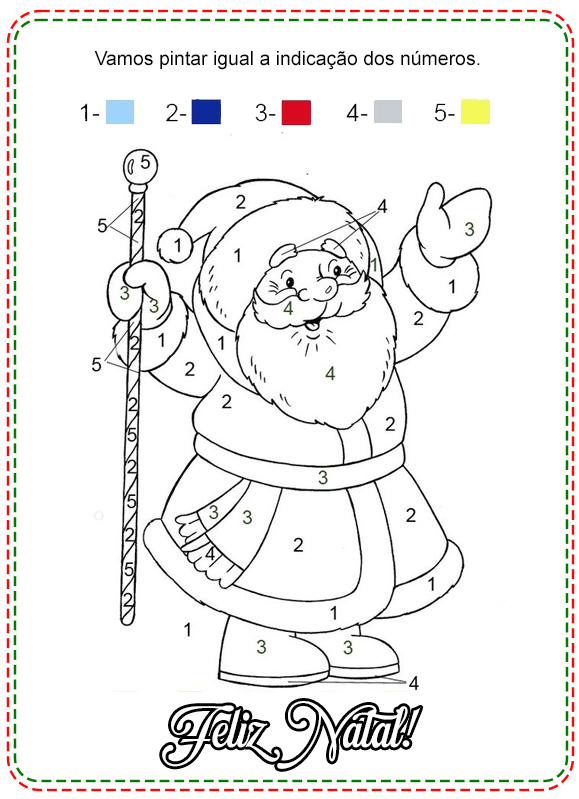 desenho para colorir natal - Cantinho do EVA