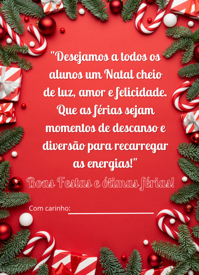 cartão feliz natal