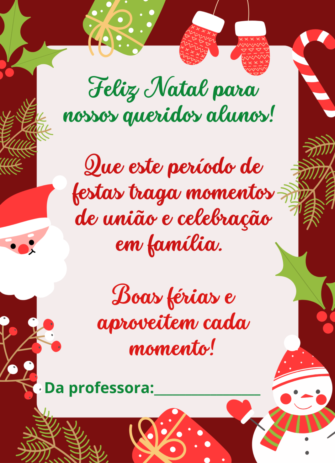 Cartão Feliz Natal (7) | Cantinho do EVA