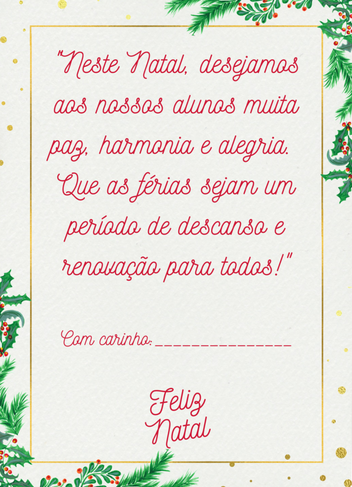 cartão feliz natal