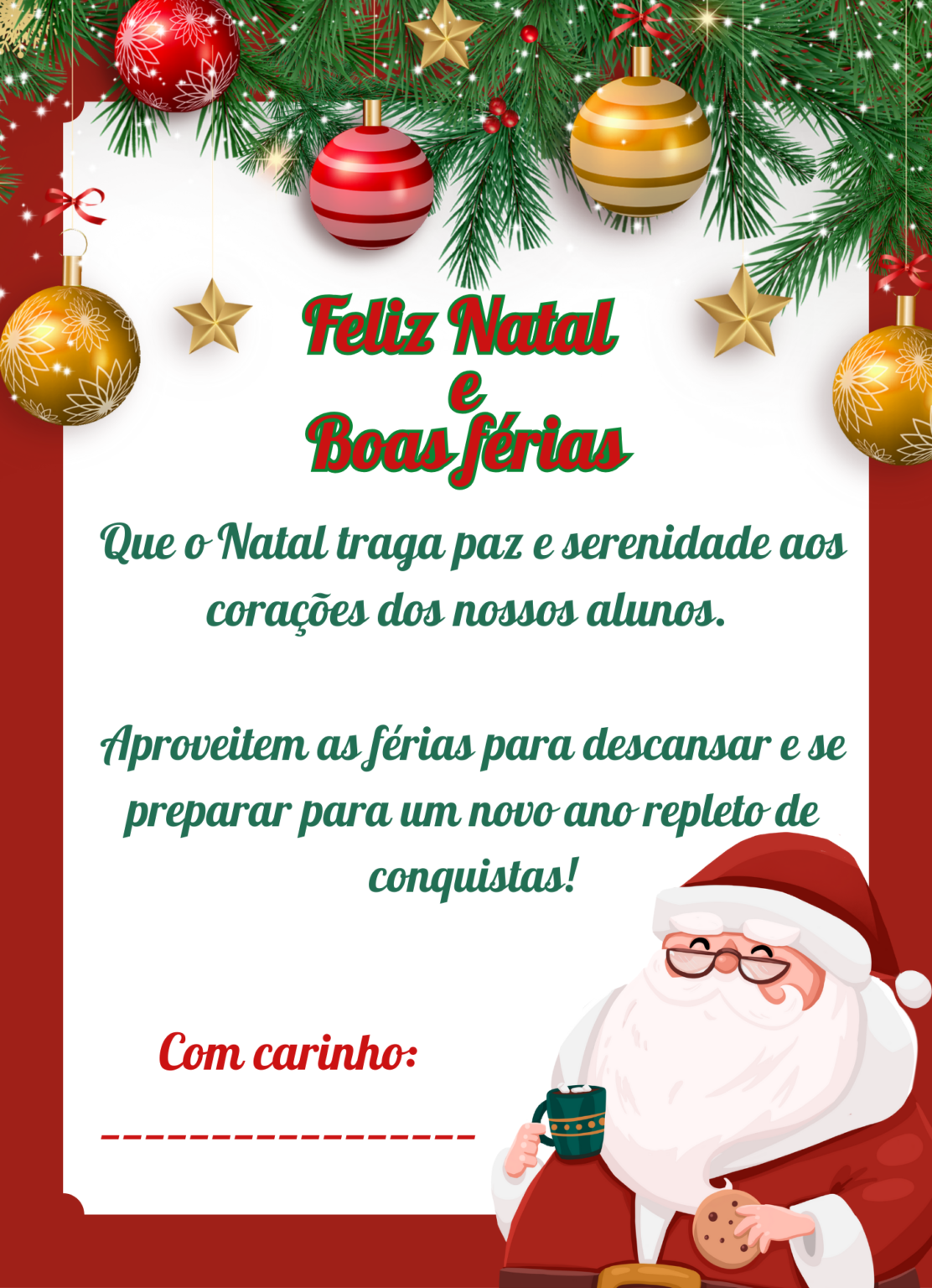 Cartão Feliz Natal (2) | Cantinho do EVA
