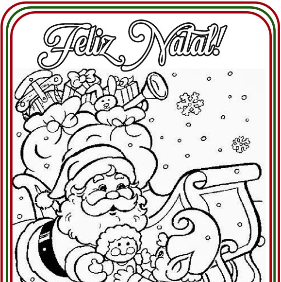 Desenhos De Papai Noel Para Colorir Cantinho Do Eva