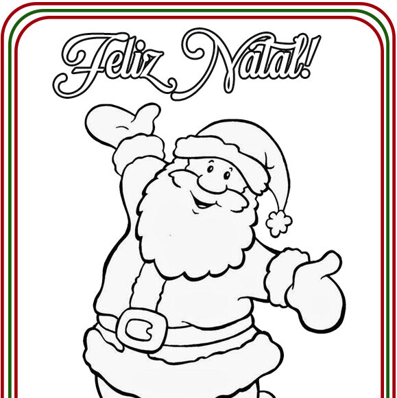 Desenhos De Papai Noel Para Colorir Cantinho Do Eva