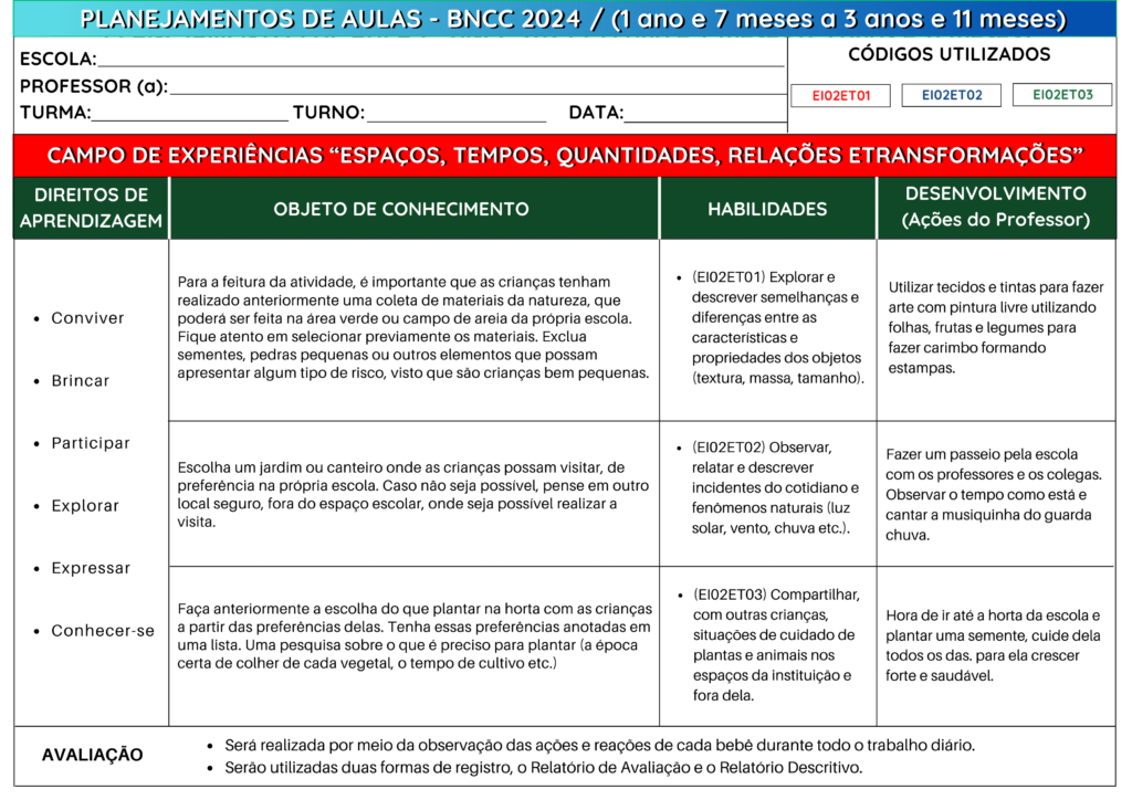 BNCC 2024: Amostra Grátis [ PDF ] - Cantinho Do EVA