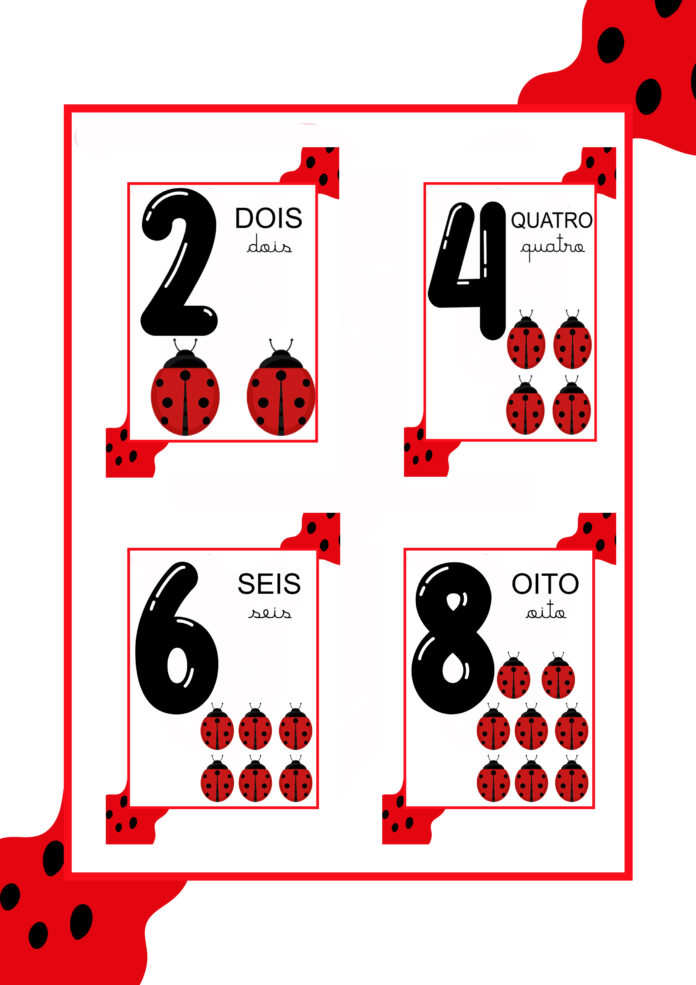 numerais de 0 a 9 para imprimir