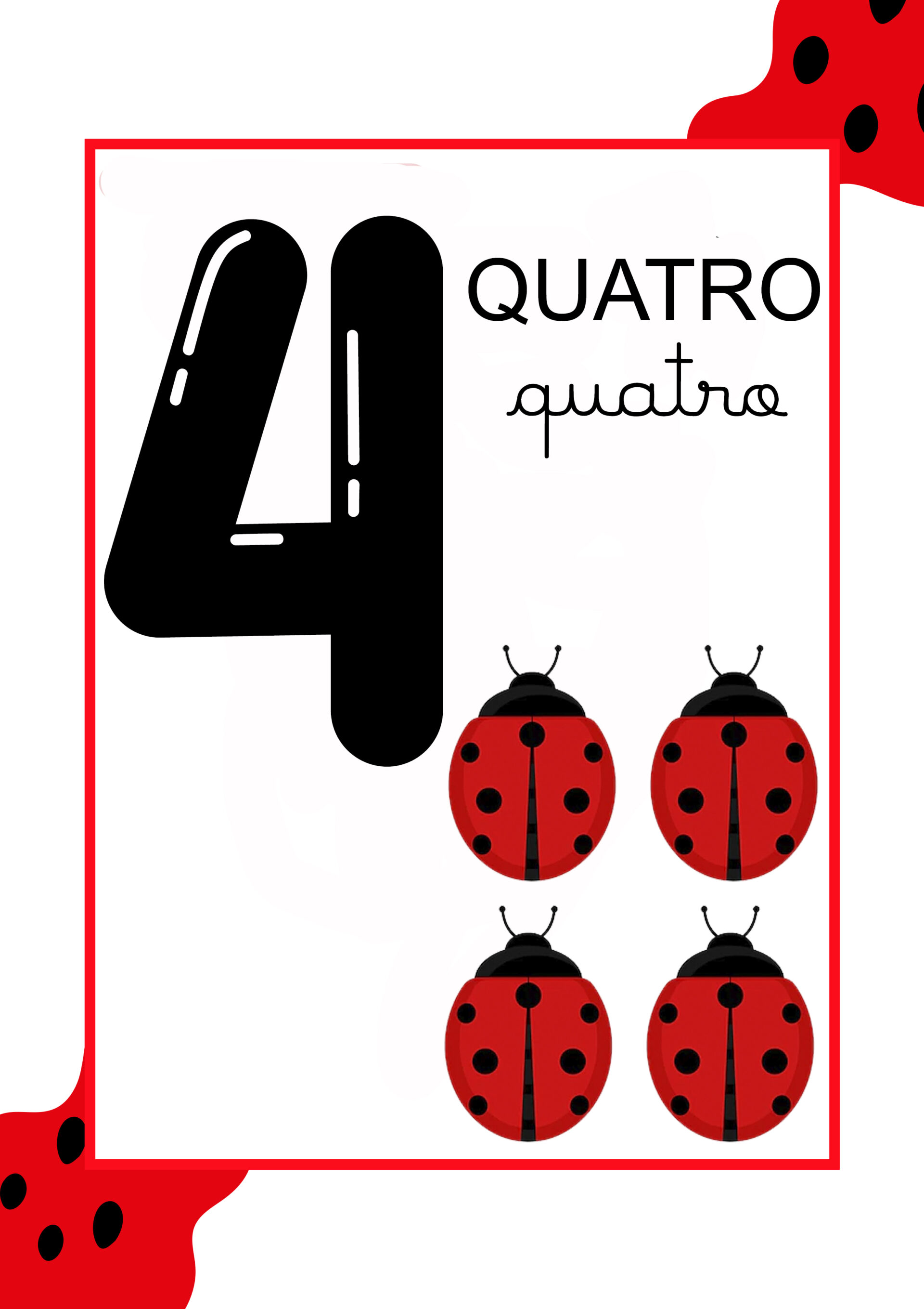 Numerais de 0 a 9 para imprimir | Cantinho do EVA