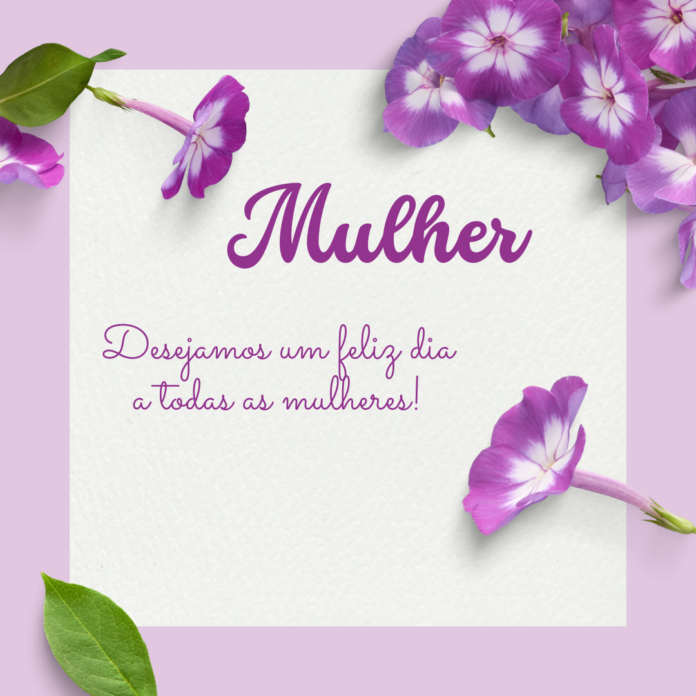 cartão para dia da mulher