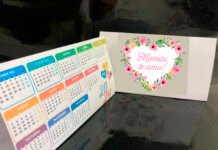 Lembrancinha Calendário de mesa para as Mães (1) Lembrancinhas 4 Calendário de mesa para as Mães