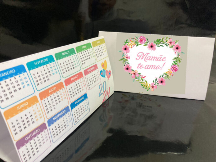 Lembrancinhas 4 Calendário de mesa para as Mães