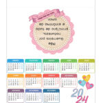 Lembrancinhas 4  Calendário de mesa para as Mães