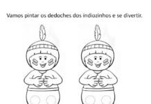 Lembrancinhas de Dedoches Dia do Índio Lembrancinhas de Dedoches Dia do Índio