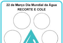 Atividade de recorte Dia da Água Atividade de recorte Dia da Água