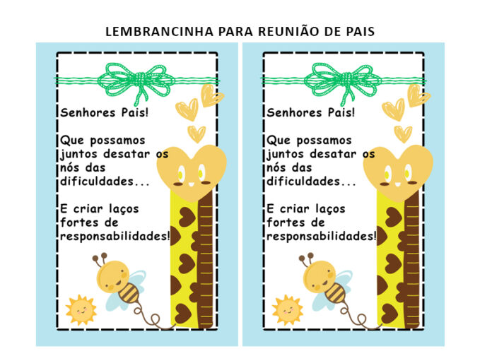 Lembrancinha para Reunião de Pais