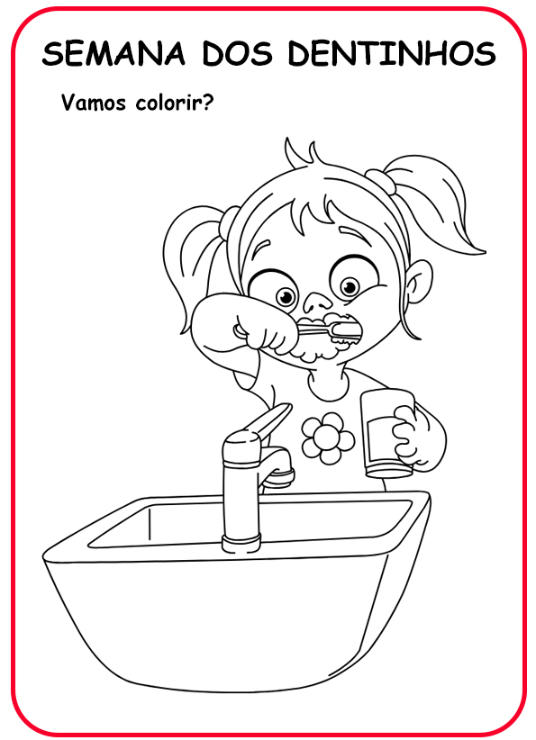 atividade dentes educação infantil