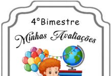Capa de avaliação Menino estudando capa de avaliação na educação infantil