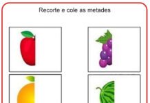 Atividades Frutas Coordenação Motora Recortes e Colagem Atividades Frutas Coordenação Motora Recortes e Colagem