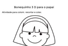 Atividades para colorir Dia dos Pais Educação Infantil (menina) Atividades para colorir Dia dos Pais Educação Infantil