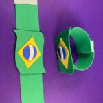 Lembrancinha Pulseira do Brasil em E.V.A.