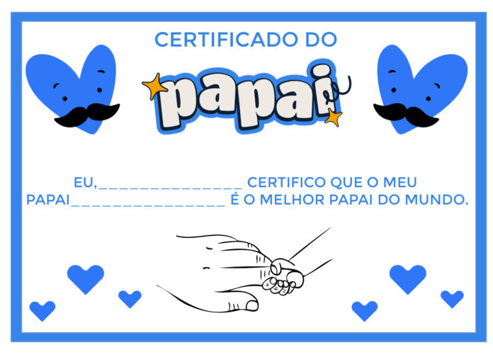 certificado dia dos pais