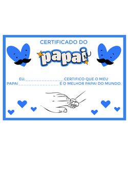 certificado dia dos pais