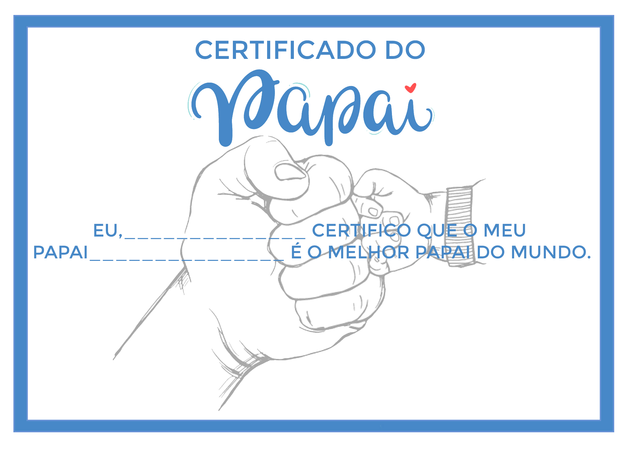 certificado dia dos pais