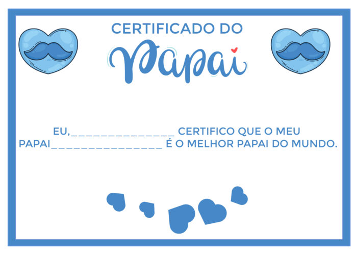 certificado dia dos pais