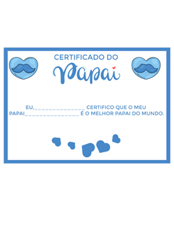 certificado dia dos pais