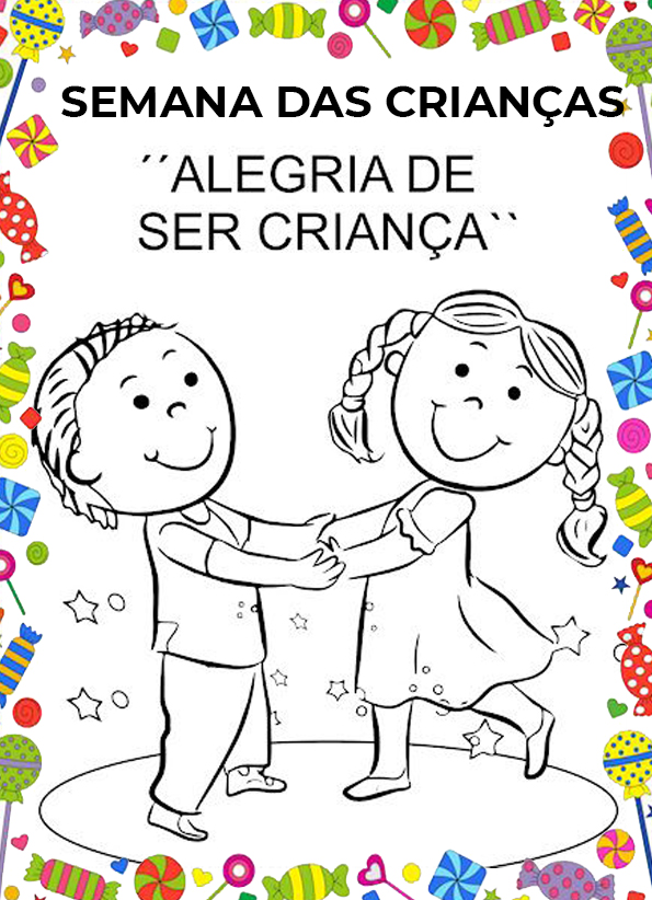 7 Atividades para colorir Dia das Crianças