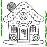 Casinhas Natalinas para colorir