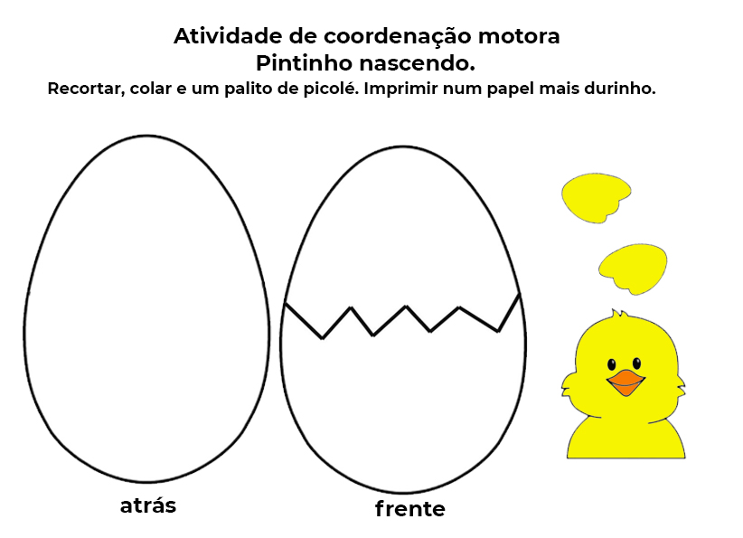 Lembrancinha de papel pintinhos para dia das crianças