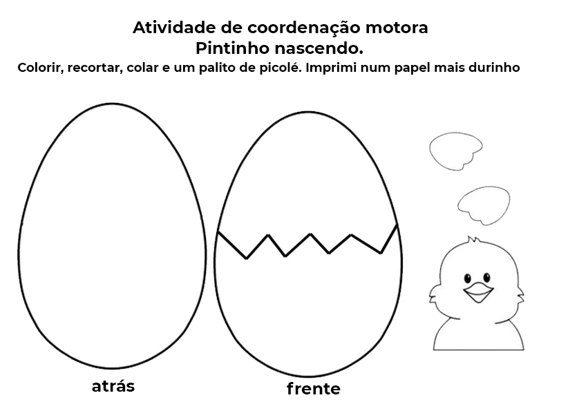 Lembrancinha de papel pintinhos para dia das crianças