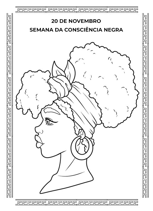 Atividades para Colorir da Consciência Negra