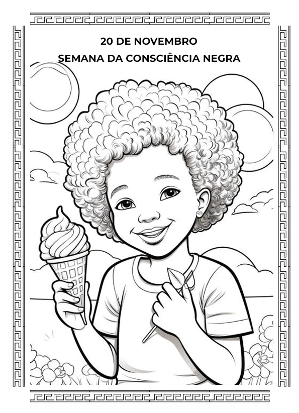 Atividades para Colorir da Consciência Negra