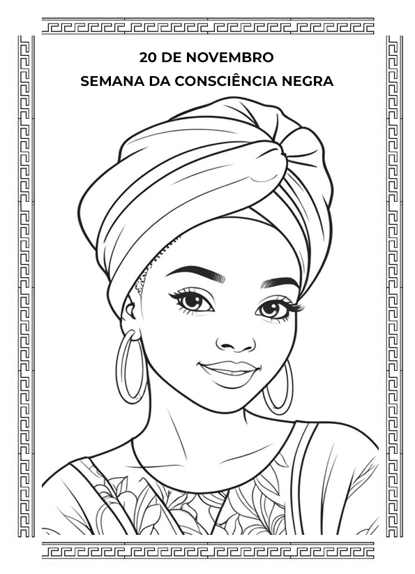 Atividades para Colorir da Consciência Negra