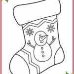 Desenhos de Botas Natalinas para colorir