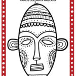 Máscaras para colorir Consciência Negra