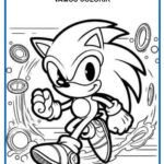 7 desenhos do Sonic para colorir