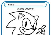 7 desenhos do Sonic para colorir 7 desenhos do Sonic para colorir
