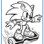 7 desenhos do Sonic para colorir